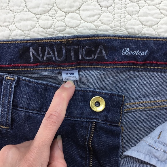 New Nautica Bootcut Jeans 8/29 - Picture 3 of 5